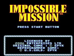 Impossible Mission Title Screen
